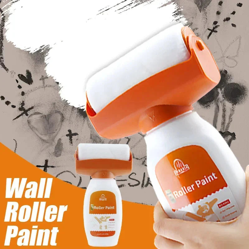 Antibacterial Wall Paint β Strong Repair Latex Paint with Roller Brush for Living Room & Kitchen
